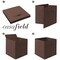 Casafield Set of 6 Collapsible Fabric Cube Storage Bins - Foldable Cloth Baskets for Shelves, Cubby Organizers & More
